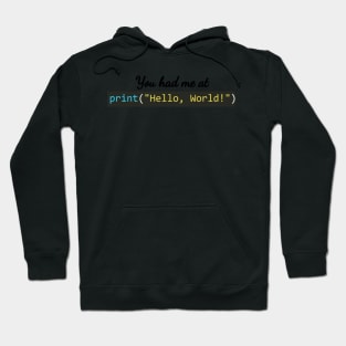 Hello World  python code Hoodie